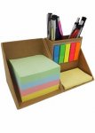 Cubo/Bloco de anotações com POST-IT coloridos.