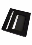 Kit executivo com 2 peças em estojo, material papelão resistente.