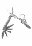 Alicate com 5 funções mais lanterna, material em metal.