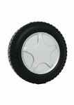 Conjunto de Ferramenta com estojo em formato de roda na Cor PRE/CIN