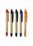 Caneta esfero com 2 funções, ecológica, feita de material reciclado.