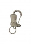 Chaveiro de metal em formato de bota country.