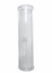 Estojo meia lua para duas canetas, material de acrílico.