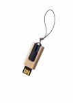  Pen drive de 4Gigas com corpo retratil de madeira.