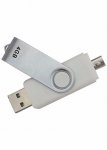 Pen drive de 8 GB, material de plástico resistente.