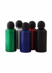Squeeze de alumínio, capacidade para 500 ml, com tampa de plástico.