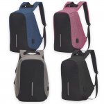 Mochila Poliéster Anti-Furto  c/ USB